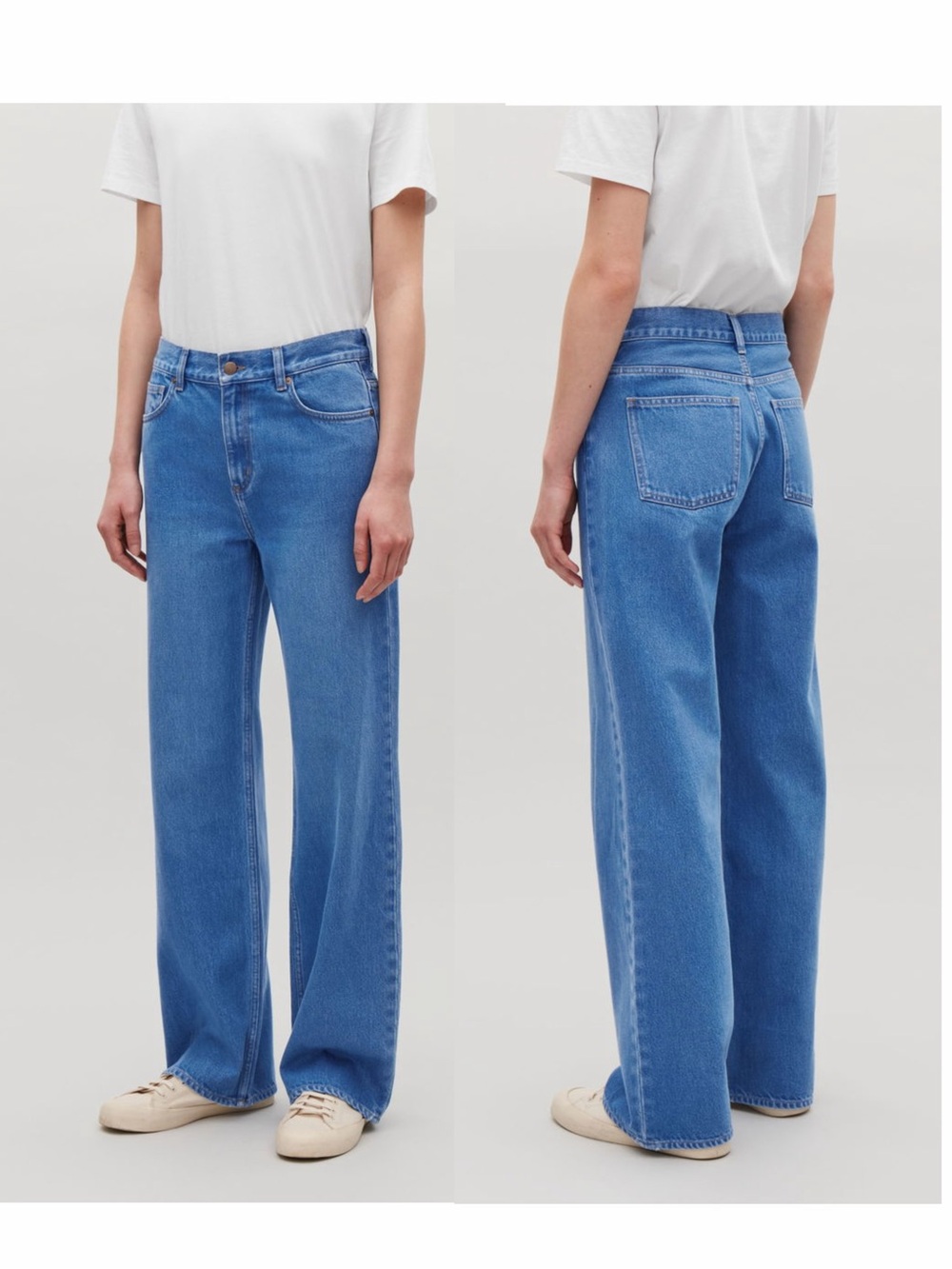 COS NWT Vintage Blue Straight Leg Cotton Jeans - Size 26 (Fits like 24)